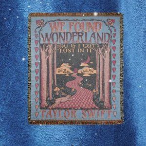 READY TO SHIP - Taylor Swift We Found Wonderland Woven Blanket - RARE